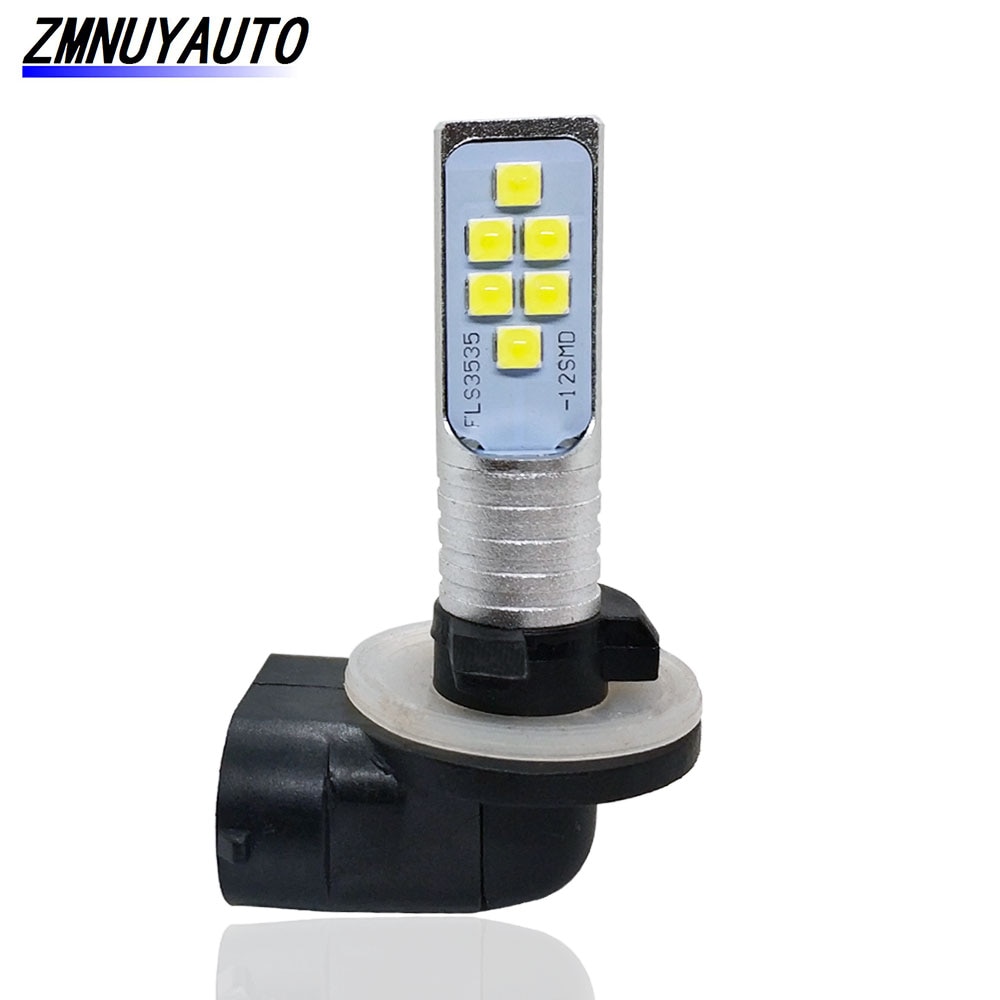 

1 шт. 881 894 H27 H27W/2 светодиодная лампа 12SMD 3535 белые автомобильные противотуманные фары авто DRL дневные ходовые огни 12 В H27W