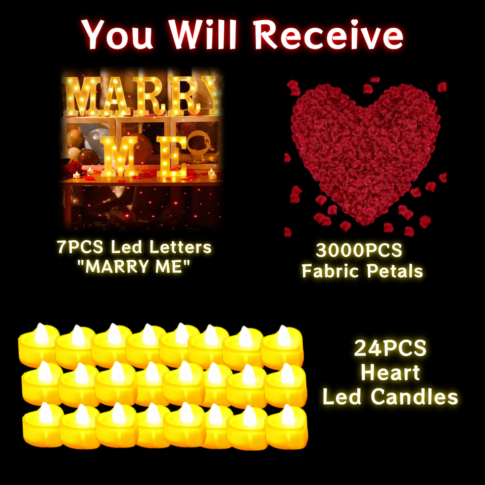 

Marry Me Светящиеся Буквы Комплект