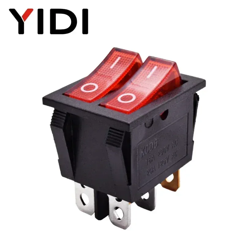 

YIDI KCD6 двухпозиционный переключатель с подсветкой 12В 220В 16А