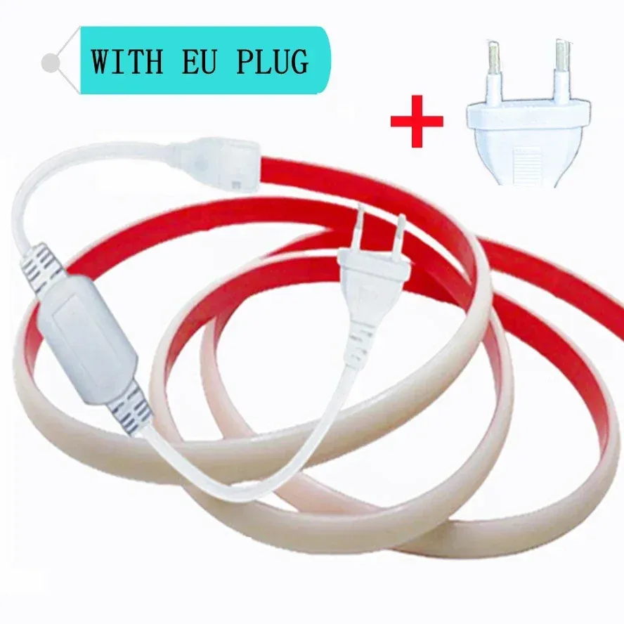 

RnnTuu светодиодная лента COB, 30 м, IP68, 220 В, теплый/естественный/белый свет