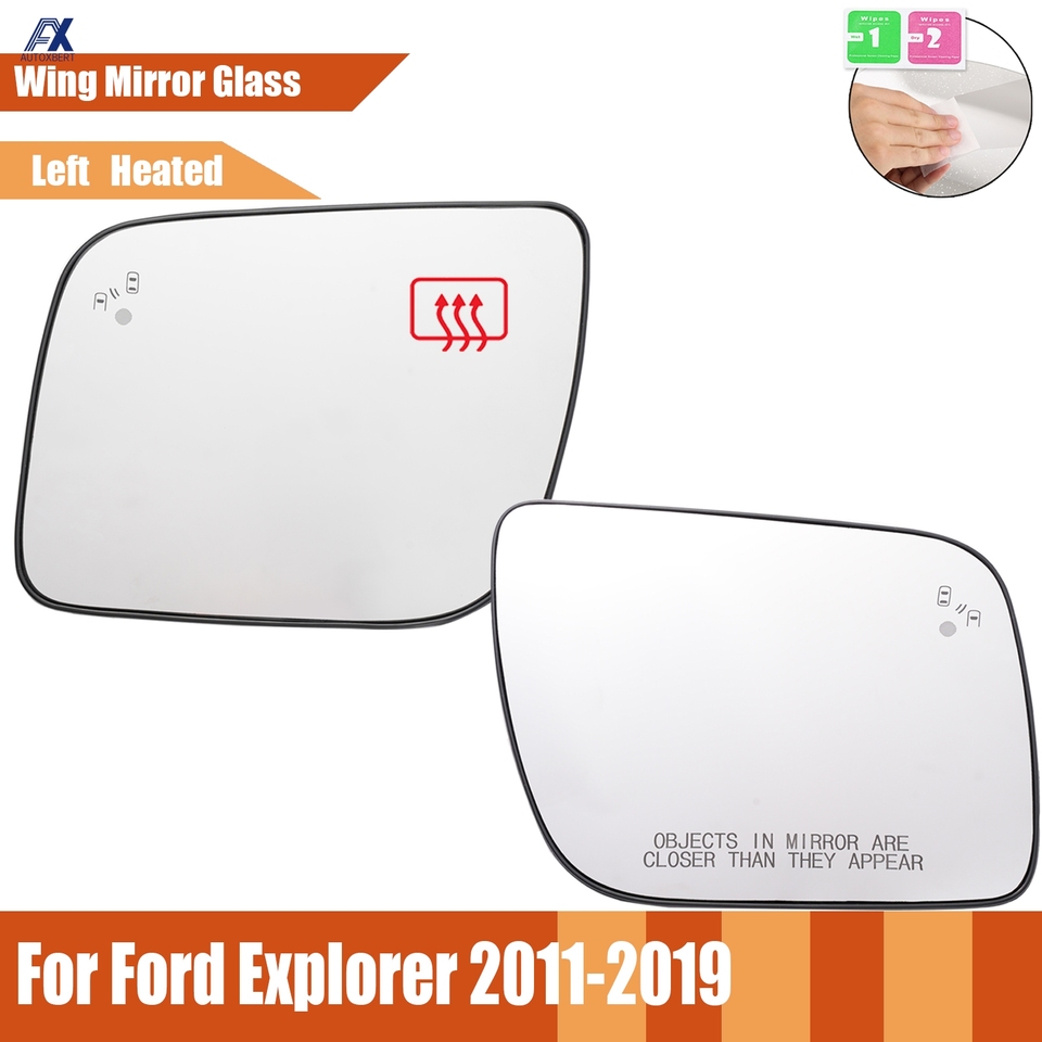 

Стекло зеркала со стороны водителя и пассажира, подходящее для Ford Explorer 2011–2019 с функцией подогрева слепых зон, водонепроницаемое, большое видение