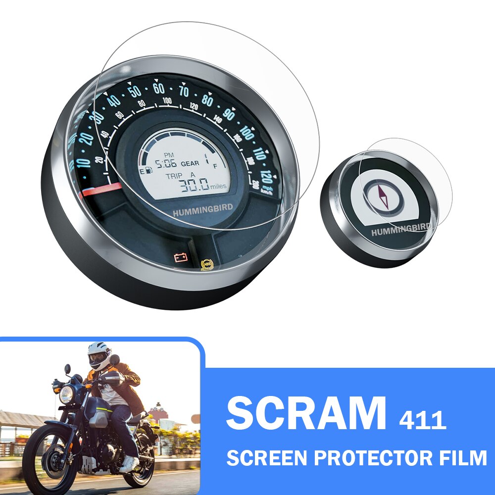 

Для Royal Enfield Scram 411 2022-2023 аксессуары защита экрана приборной панели скрем411 Защита от царапин TFT LCD Защитные пленки