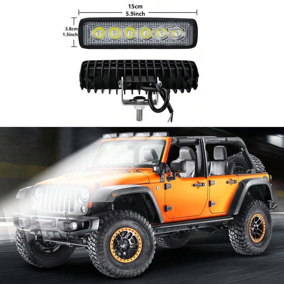 

Фонарь для дневных ходовых огней, 6000K, внедорожник для Jeep 4x4 ATV 4WD SUV