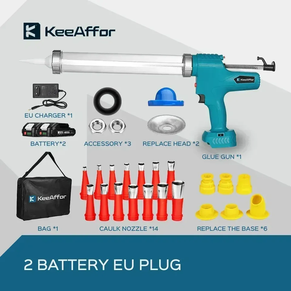 

KEEAFFOR 10000N беспроводной электрический клеевой пистолет для стекла