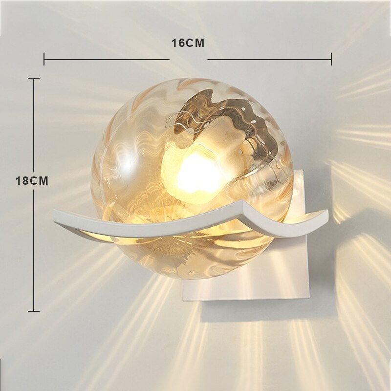 

Настенный светильник Feimefeiyou круглый стеклянный LED