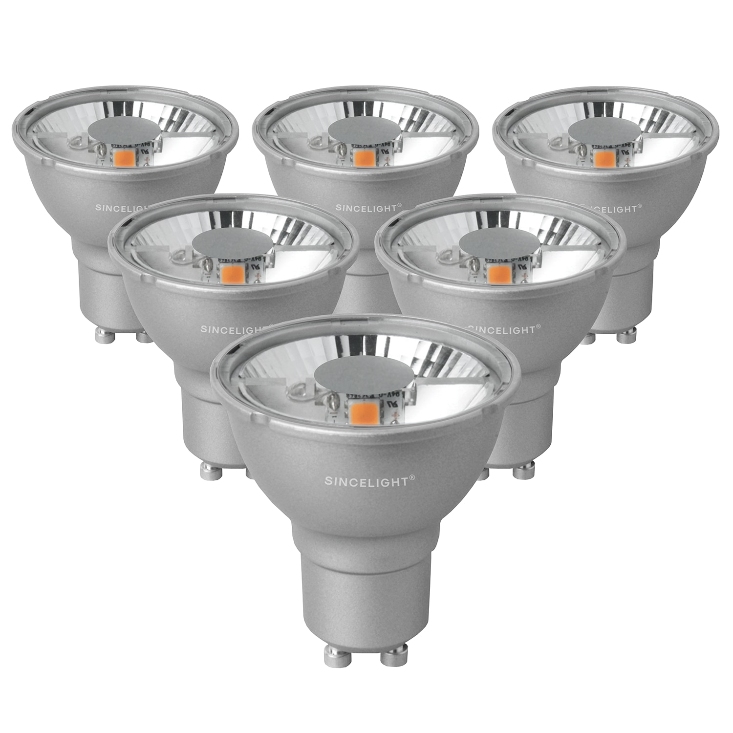 

Светодиодные лампы GU10 SinceLight 6 штук