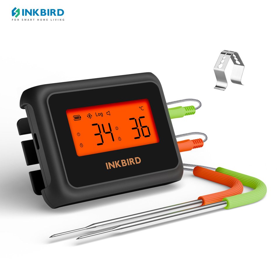 

INKBIRD Bluetooth умный термометр для приготовления пищи с двумя зондами пищевой термометр для барбекю, гриля, мельницы, духовки, сковороды, фритюрницы