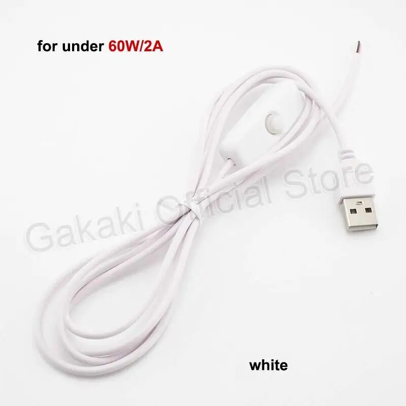 

USB кабель-удлинитель для светодиодной ленты с выключателем 1 метр