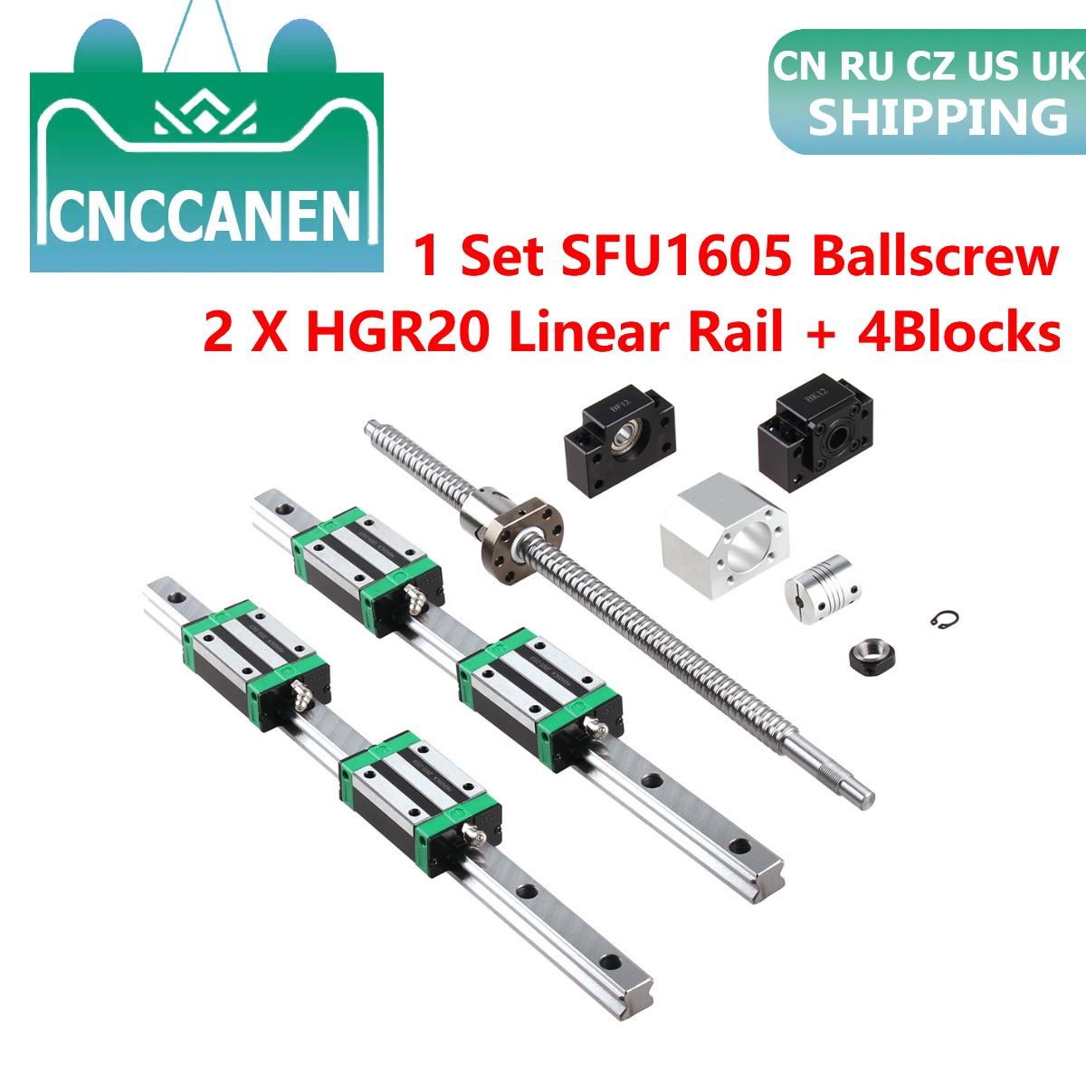 

Линейные направляющие HGR20 CNCCAN 2 комплекта