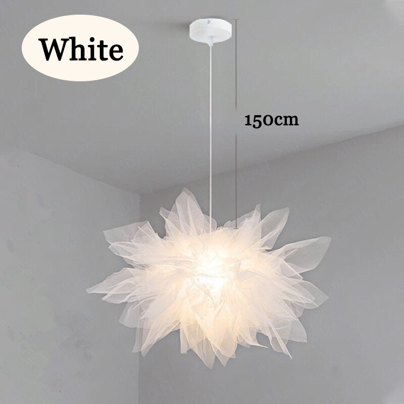 

Люстра XIUAN LED белая тканевая сетчатая 220В