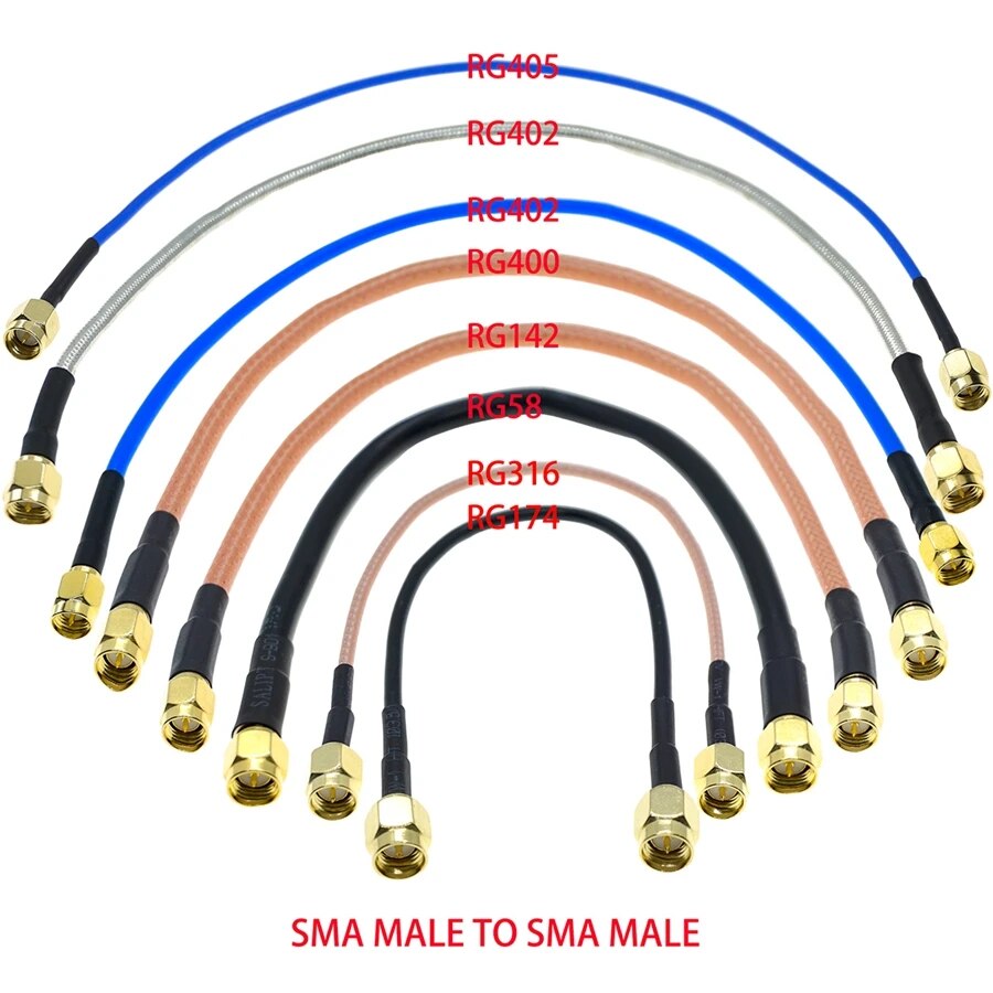 

RG Jumper SMA Male to SMA Male