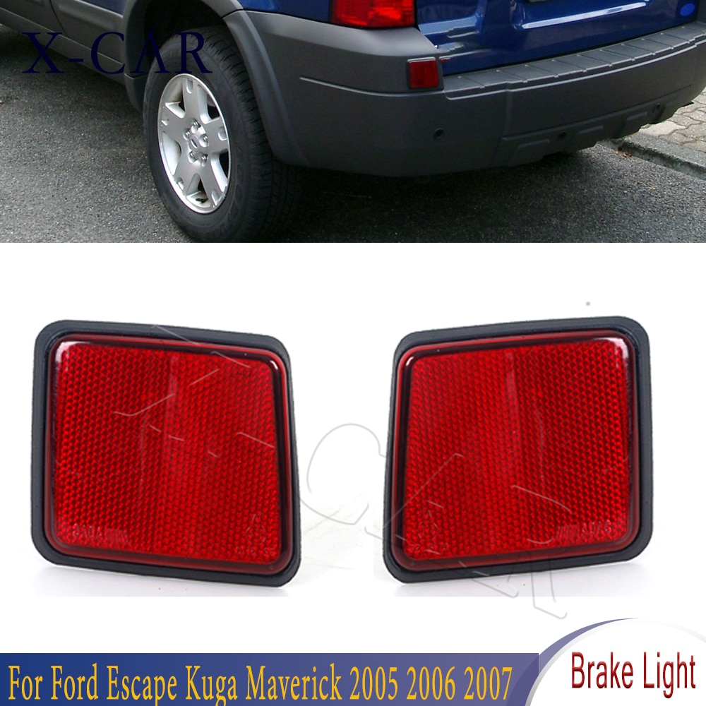 

X-CAR для Ford Escape Kuga Maverick 2005 2006 2007, отражатель заднего бампера, сигнальная лампа, задняя противотуманная фара, не для британской версии