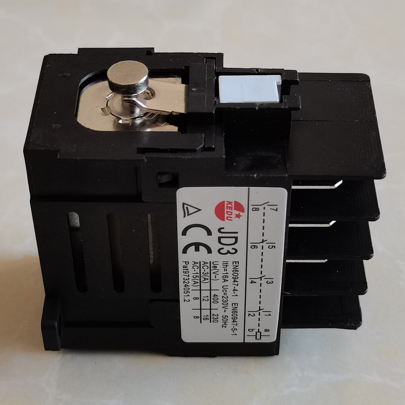 

KEDU JD3 10Pins 230V 50Hz 16A электрическое реле 4NO с функцией отключения питания и защиты от пониженного напряжения