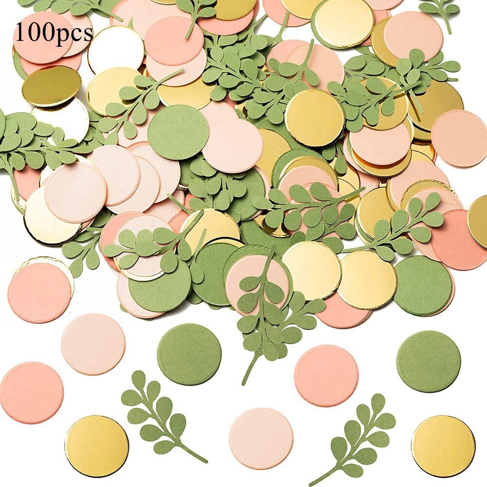

Конфетти из листьев динозавров, зелёный, бумага, 100 шт.