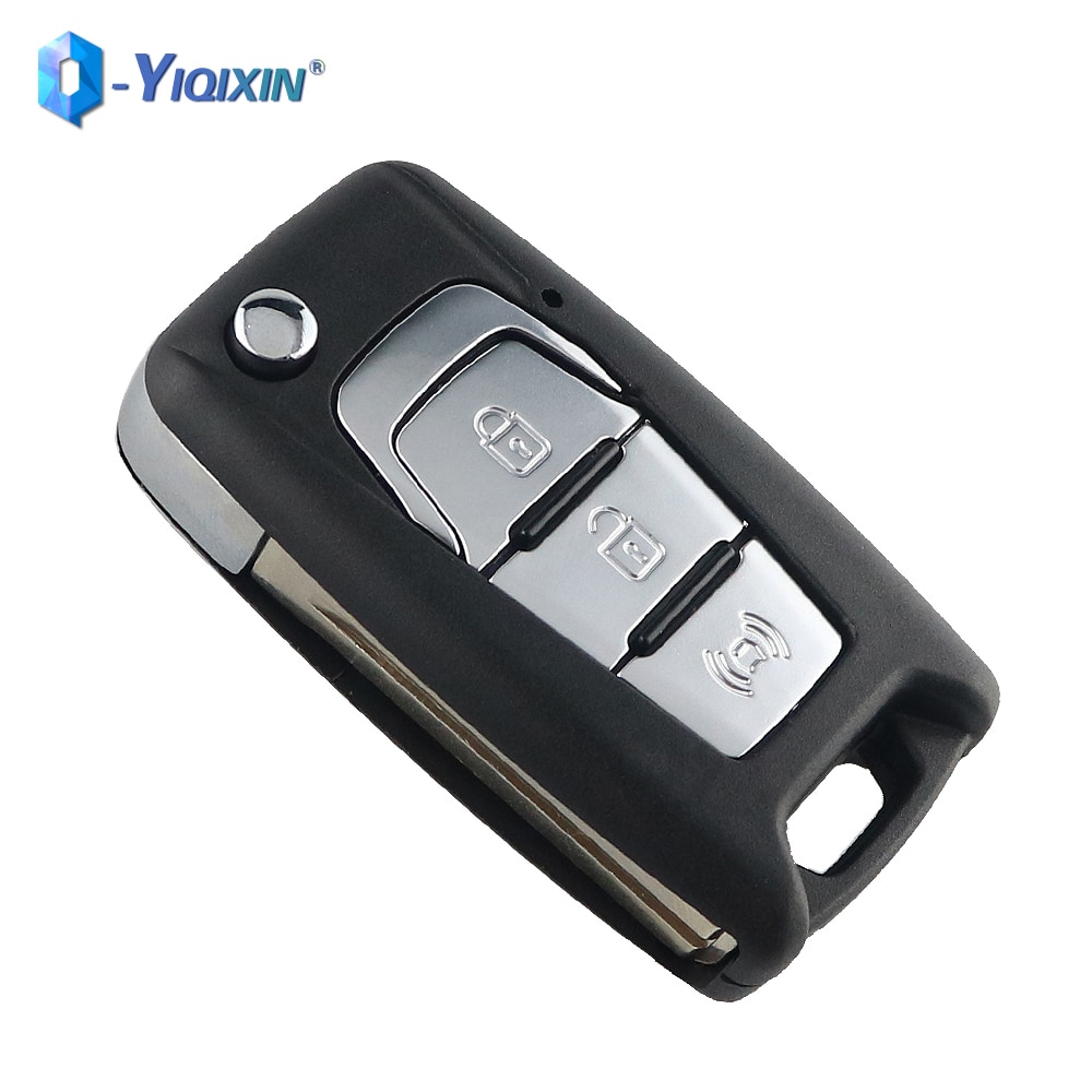 

YIQIXIN для Ssangyong Korando New Actyon C200 2016 2017 флип-чехол для брелока чехол Switchblade 3 кнопки складной дистанционный ключ для автомобиля