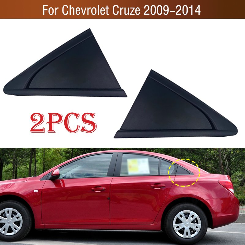

2 шт. для Chevrolet Cruze 2009 2010 2011 2012 2013 2014 Автомобильная задняя дверь окно боковой угол треугольная панель молдинг отделка крышка