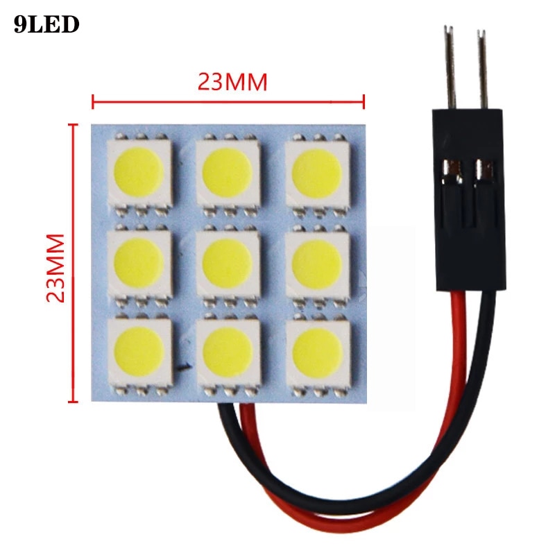 

T10 W5W BA9S C5W Фестон 31 мм 36 мм 39 мм 42 мм 3 адаптера 12 36 48 SMD 5050 Светодиодные лампы для панели чтения Лампы для салона автомобиля Купольная лампа