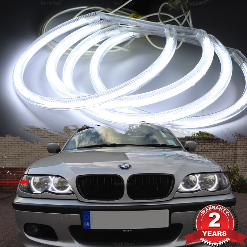 

Для BMW 3 серии E46 316i 318i 320i 323i 325i 328i 330i 318d 329d 339d 1997-06 CCFL теплый белый комплект «ангельские глазки» дневной свет