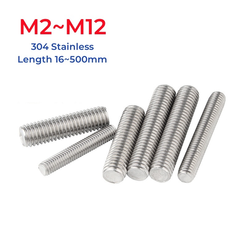 

Стержни из нержавеющей стали 304 M2-M12 16-500мм