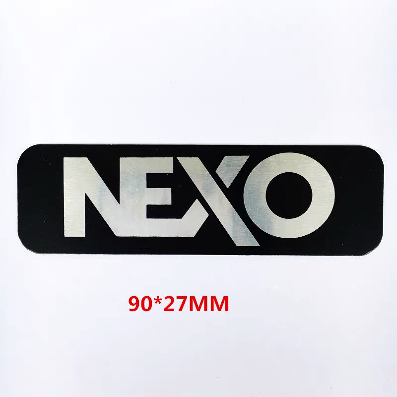 

Универсальный металлический алюминиевый знак NEXO, табличка с логотипом OEM для усилителя звука, динамик, громкоговоритель, звуковой сигнал
