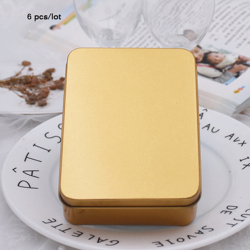 

6 шт./лот прямоугольная жестяная коробка жестяная жесть 12*9*4 см Подарочная коробка Свадебная коробка для конфет коробка для хранения ювелирных изделий Металлическая упаковка влагостойкая