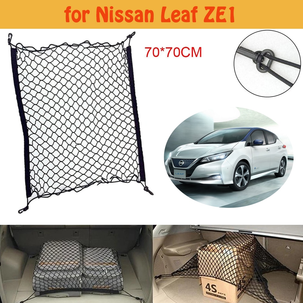 

Для Nissan Leaf ZE1 Автомобильный багажник сетка Pocke Карманный грузовой органайзер для хранения сетчатый держатель аксессуары для багажа эластичный