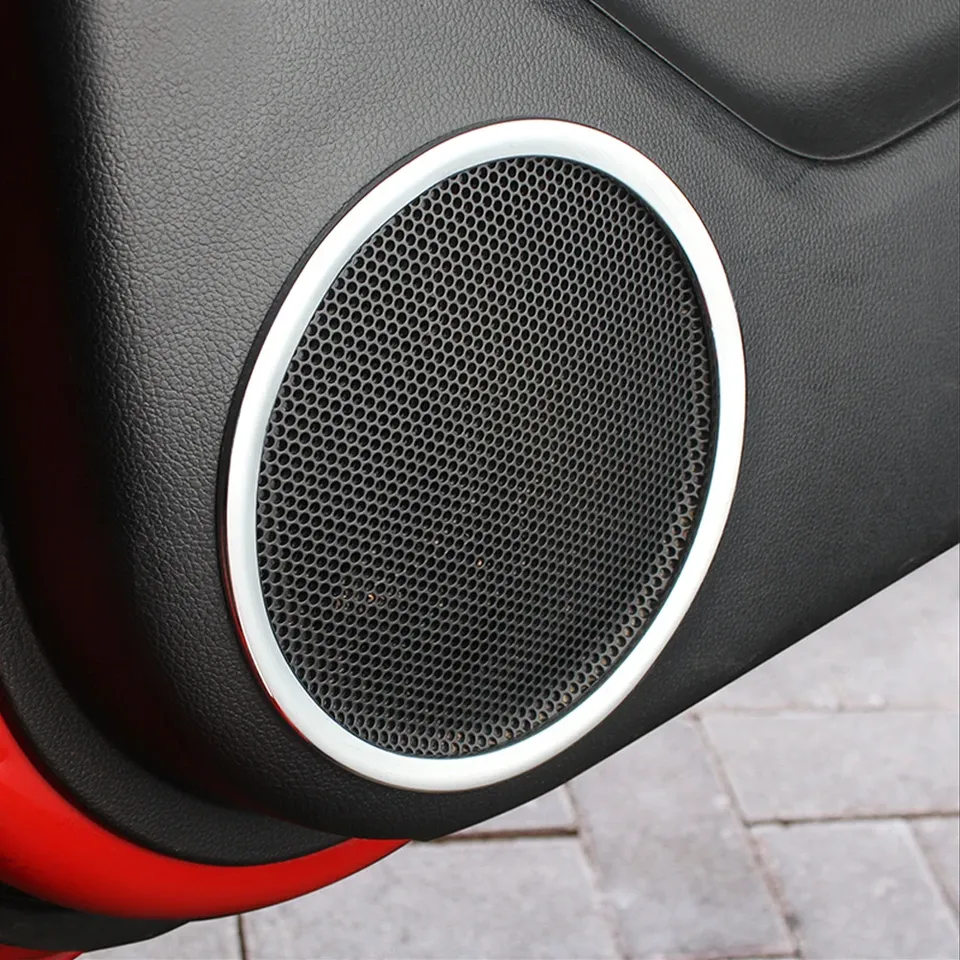 

KIA K2 Rio 2012-2016 ABS Хромированная Отделка Аудио Кольцо Дверной Динамик Украшения Круглая Крышка Автомобильные Наклейки А...