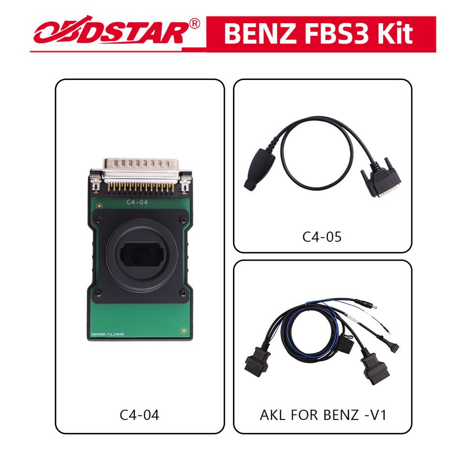 

Комплект OBDSTAR для BENZ FBS3 для программатора OBDSTAR X300 Classic G3 и MP001 для чтения PIN-кода/сброса ЭБУ/ключей программы для Benz