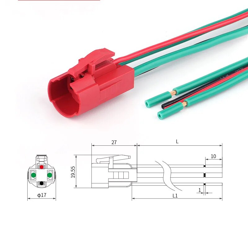 

Металлический кнопочный переключатель 10А 16мм LED 220В