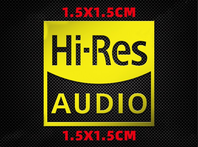 

Металлическая наклейка Hi-res AUDIO MANLANG