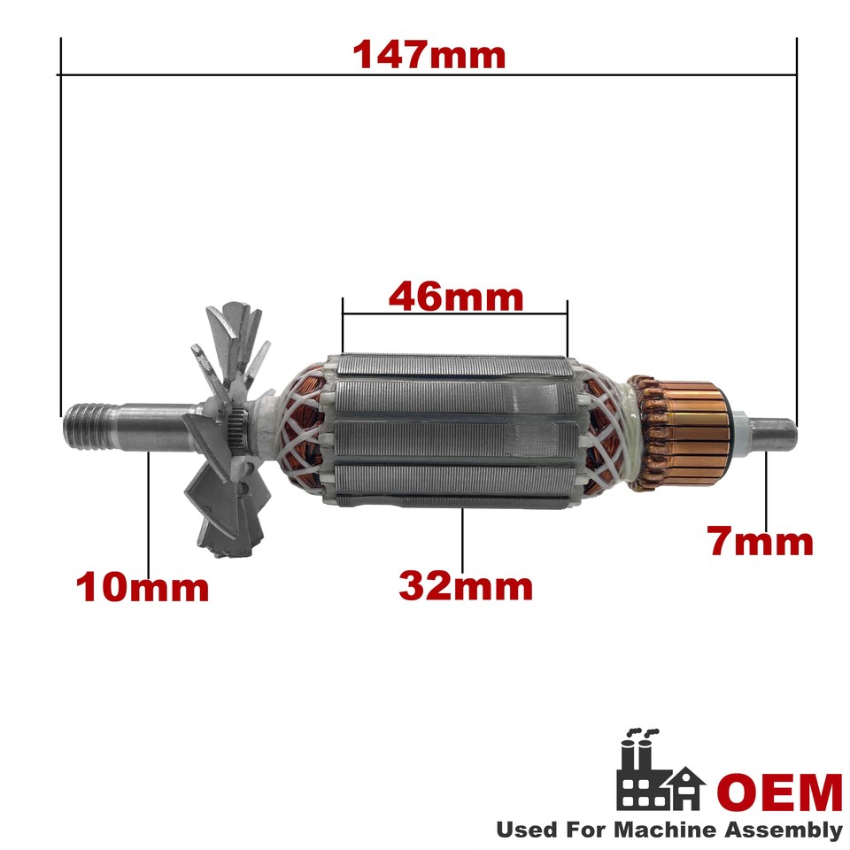 

Якорь ротора для Maktec 1900B 1923B N1923B N1900B MT190