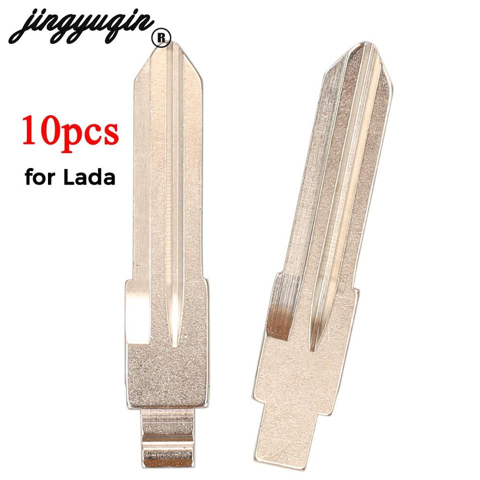 

Jingyuqin 10 шт. для LADA складной флип-дистанционный автомобильный ключ лезвие KD/VVDI пустой ключ необрезанное лезвие замена