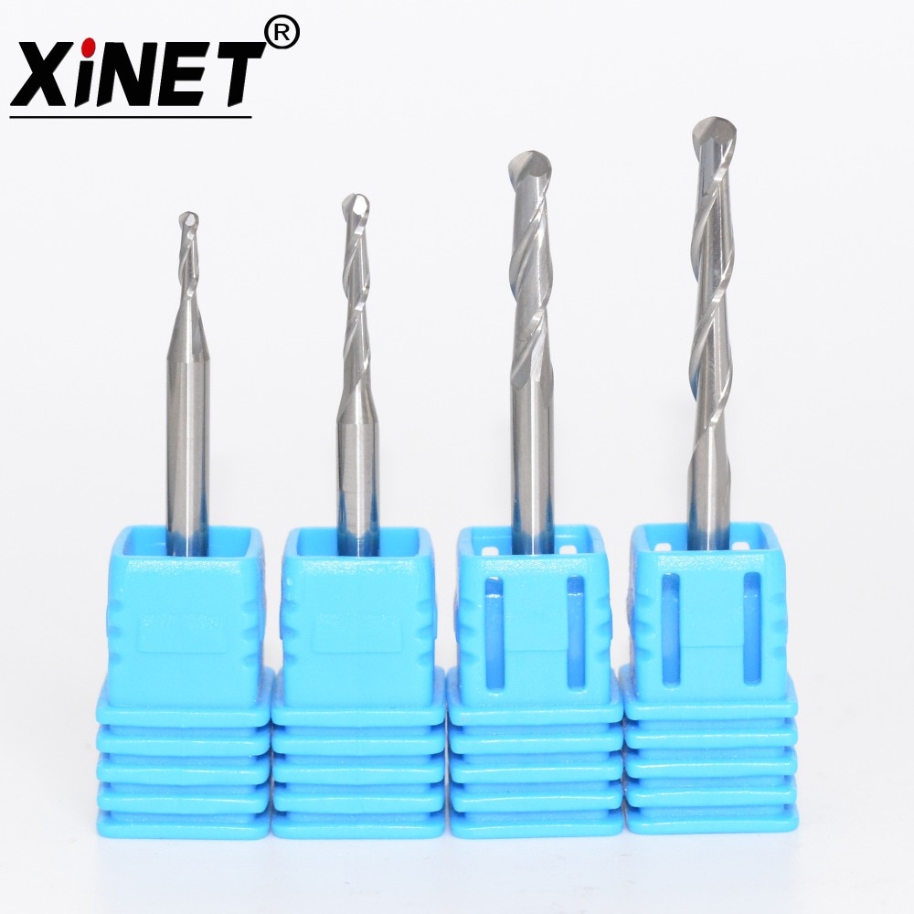 

Твердосплавные концевые фрезы XINET для дерева и MDF, набор из 5 штук