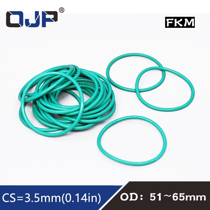 

Резиновые уплотнительные кольца O-ring FKM зеленый 3,5 мм OJP
