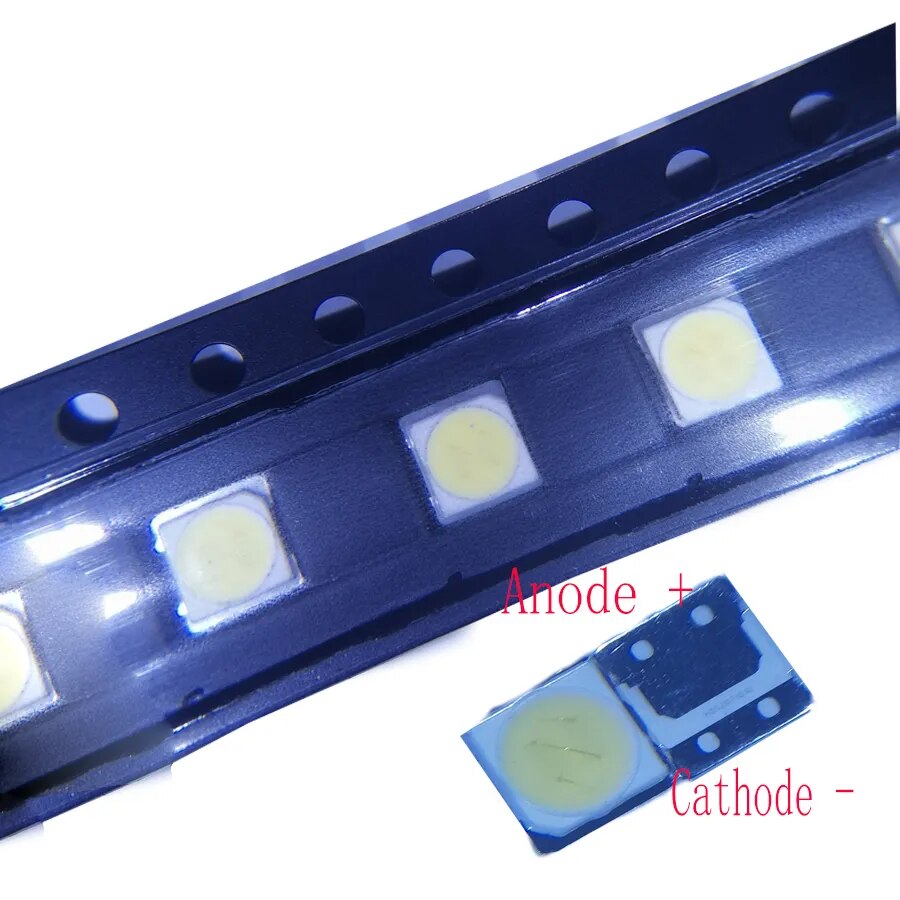 

Светодиоды SMD 3535 6В 2Вт холодного белого цвета 200 шт.