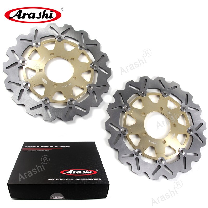 

Arashi 1 комплект для KAWASAKI ZX6RR NINJA 600 2005 2006 / ZX6R 2007-2015 / ZX10R ZX-10R 2004-2007 CNC передние роторы задний тормозной диск