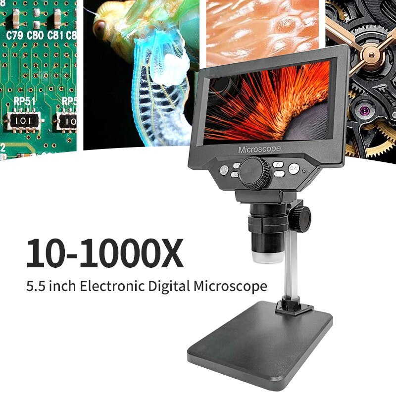 

GUANMOU Цифровой микроскоп 500X-1500X