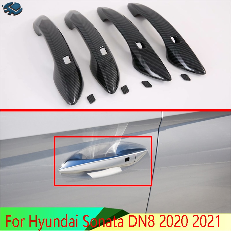 

Аксессуары для автомобиля для Hyundai Sonata DN8 2020 2021, крышка для дверной ручки, крышка чашки, вставка для отделки полости, декоративное формование
