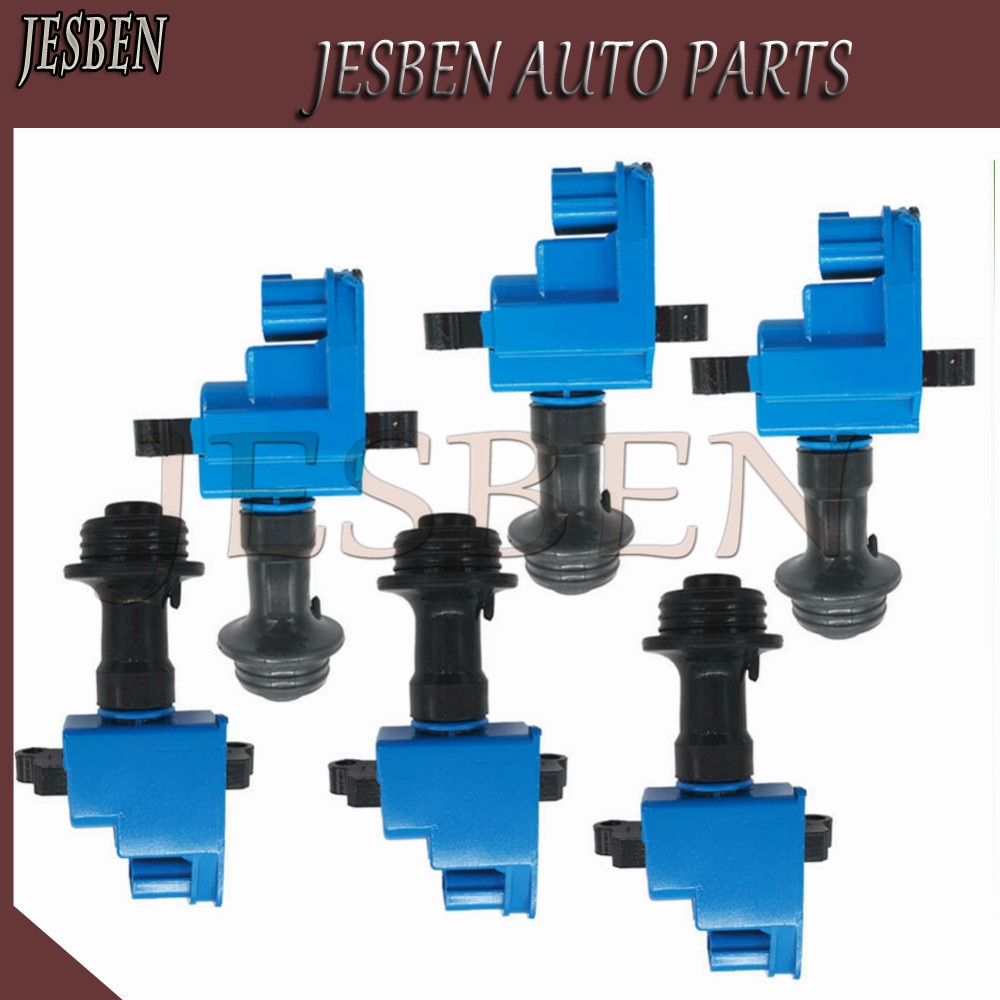 

Катушка зажигания, 6 шт., подходит для NISSAN GLORIA CEDRIC LAUREL SKYLINE R34 STAGEA WC34 2,5 1996-2004, 22448-AA100, MCP-1440, 22448-AA101