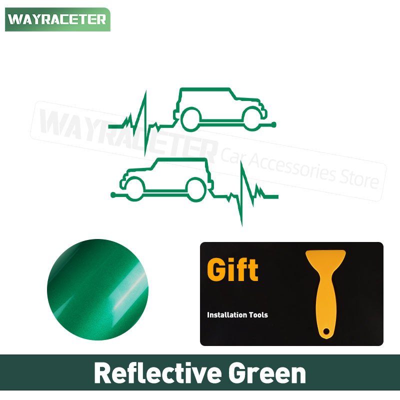 

2 шт., светоотражающие виниловые наклейки на окна автомобиля Suzuki Jimny JB74 JB64 2018 + аксессуары 2022 2023 2024