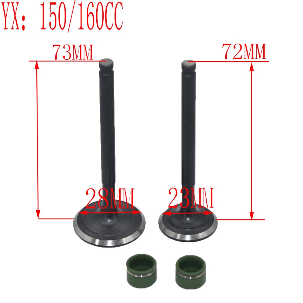 

YinXiang 140CC 150CC YX160 набор масляных уплотнений и клапанов для клапанов, комплект запасных частей для двигателя