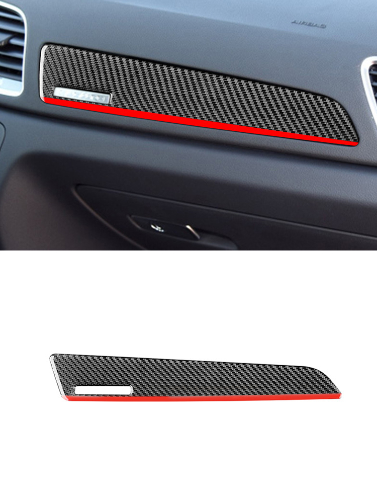 

Наклейки из углеродного волокна для пассажирской панели Audi Q3 2013 2014 2016 2015 2017 2018, декоративные аксессуары для салона автомобиля