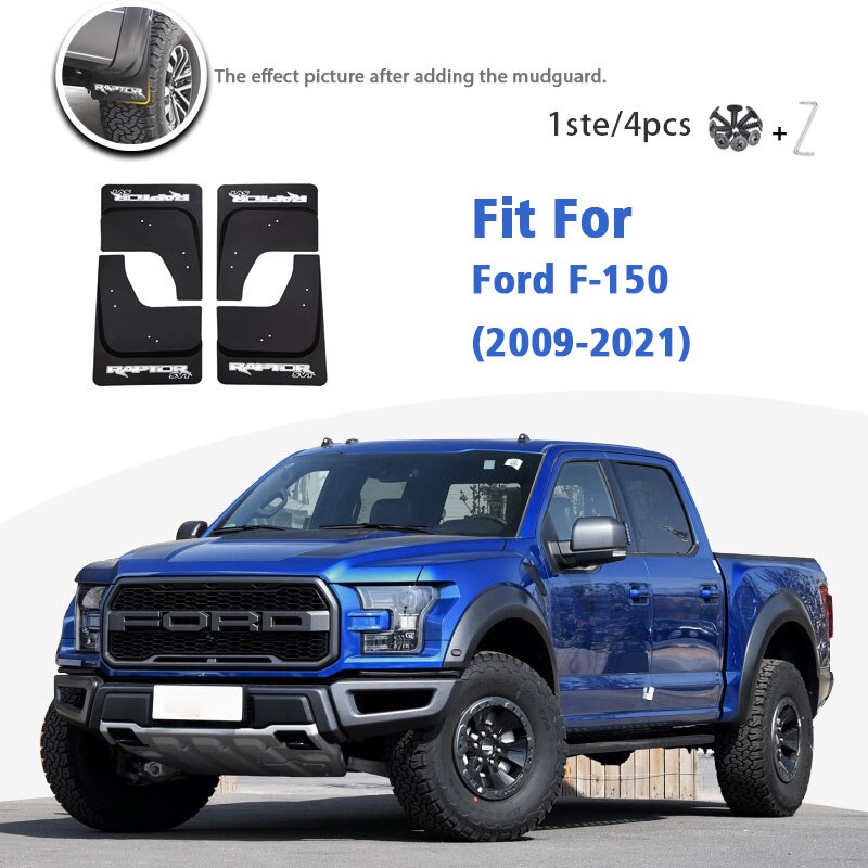 

Для Ford Raptor F150 2009-2021 спереди и сзади 4 шт. брызговик автомобильные аксессуары авто Styline брызговик гвардии всплеск Fender