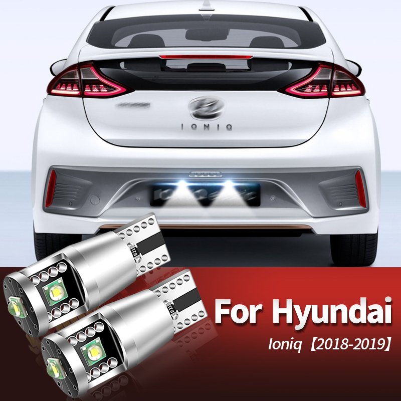 

2 шт., светодиодная подсветка номерного знака без ошибок W5W T10 CANbus для Hyundai Ioniq 2018-2019 Elantra GT 2013-2018 Elantra Coupe 2013-2014