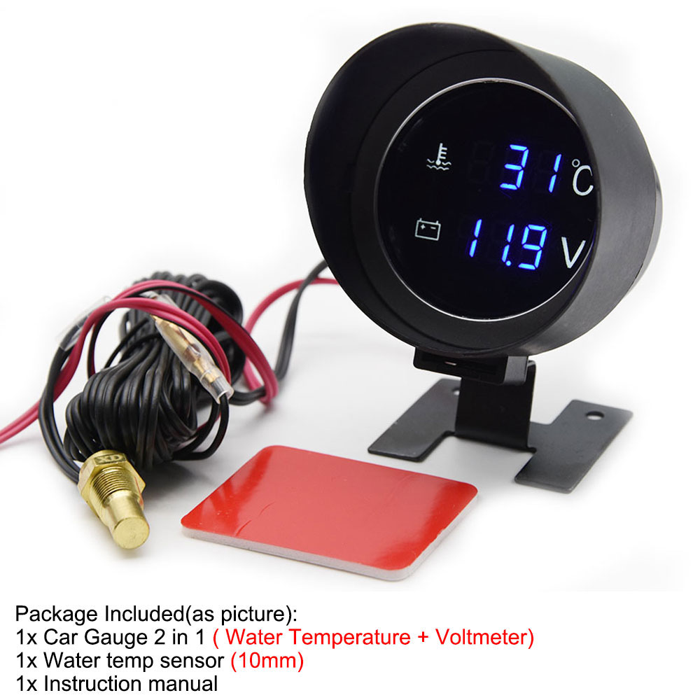 

Мотоциклетный термометр, цифровой датчик температуры воды для мотоцикла + вольтметр 2 в 1 для автомобиля с датчиком температуры воды 10 мм по индивидуальному заказу