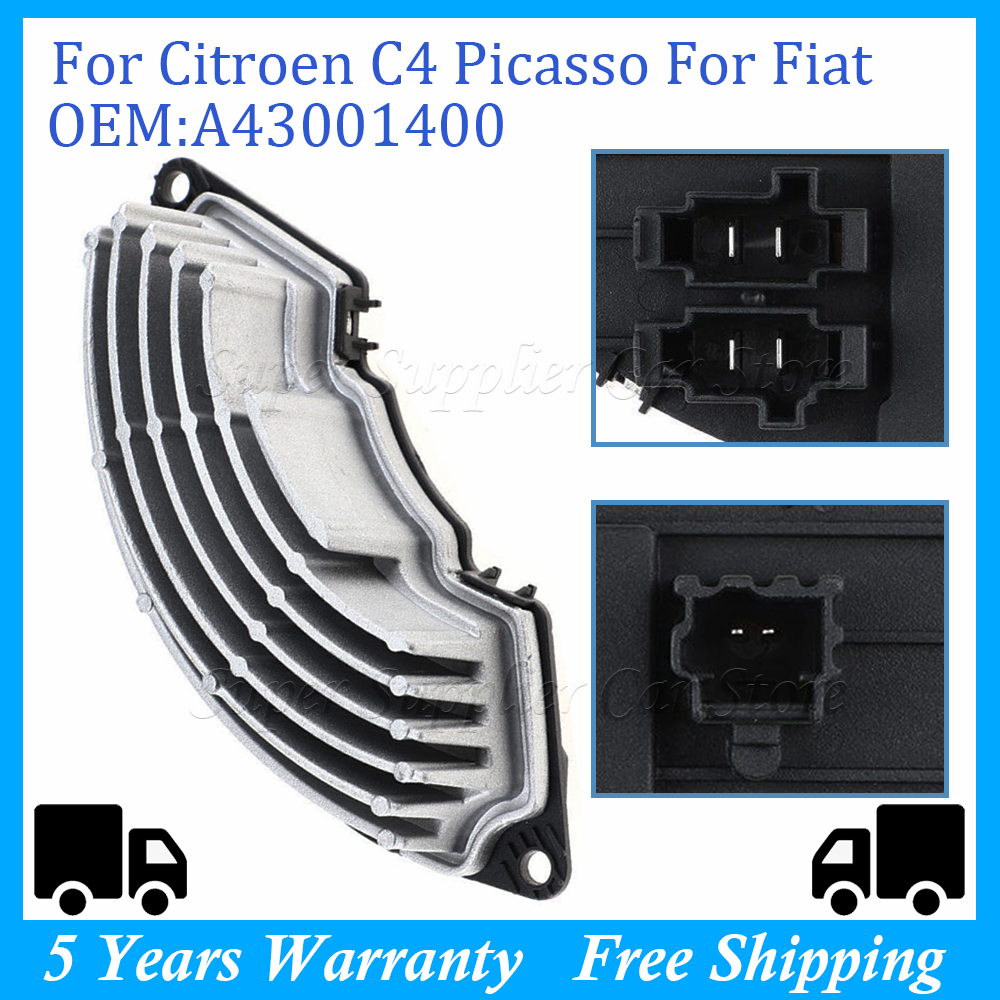 

Резистор двигателя вентилятора отопителя для Citroen C4 Picasso Grand I Peugeot 1,6 1,8 2,0 A43001400 77366112 DRS07001 6441CE 6441.CE