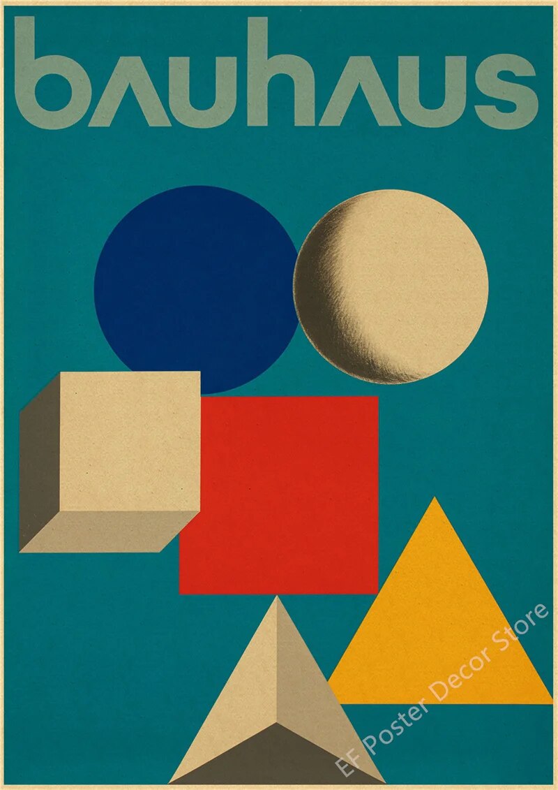 

Абстрактный постер Bauhaus А4/А3