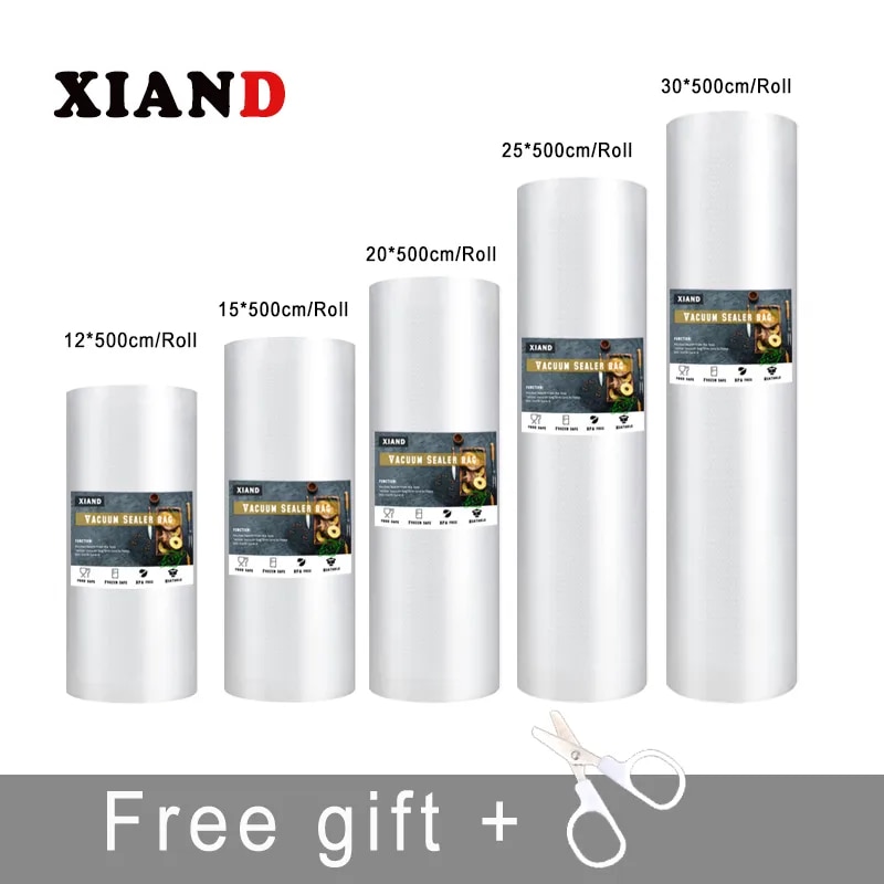 

Вакуумные пакеты для пищевых продуктов XIAND 12/15/20/25/30 см
