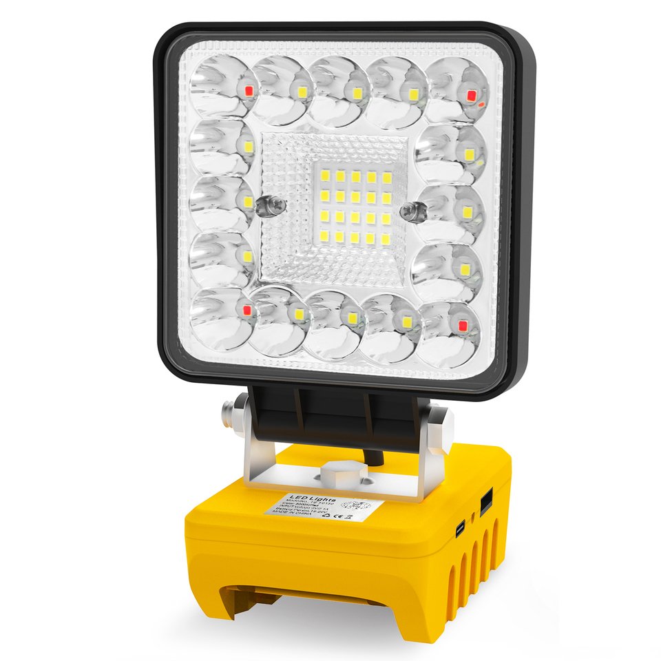 

Портативный фонарик T-SUNRISE 36 LED для аккумулятора DEWALT 18-20В