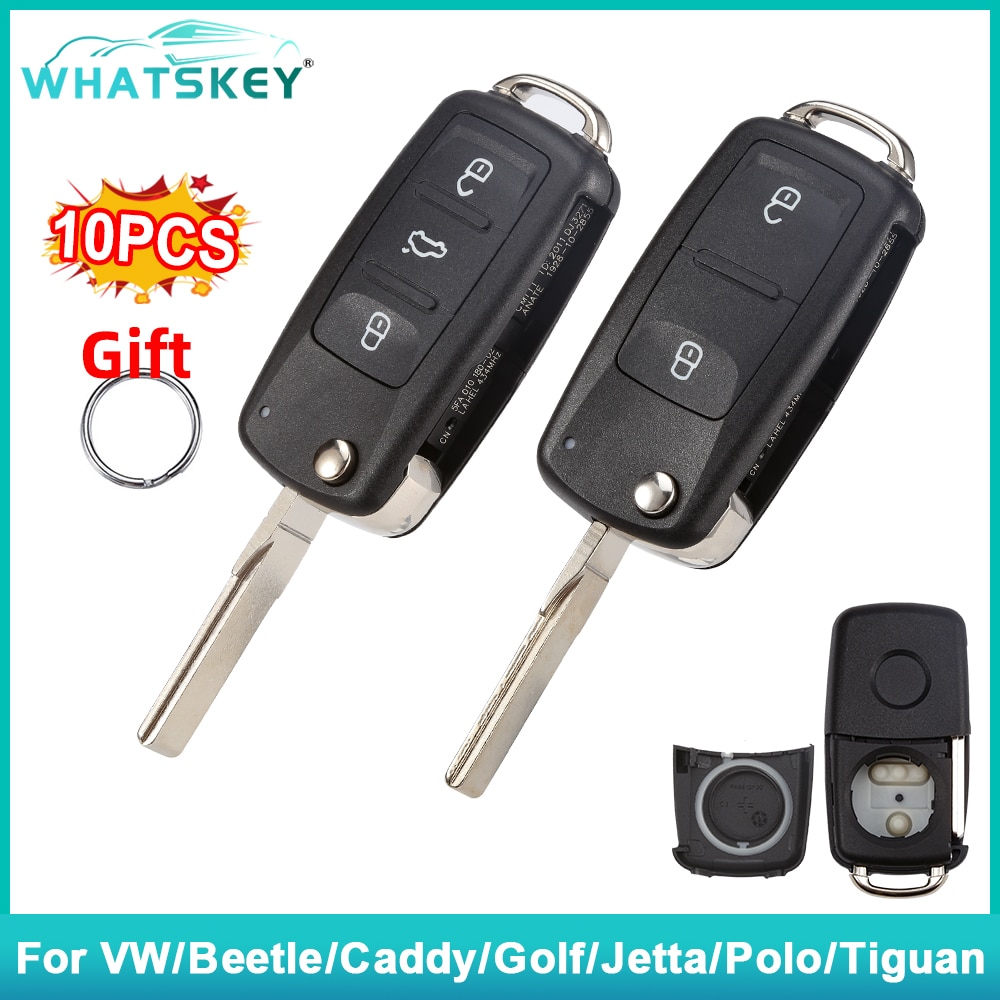 

Откидной Чехол для автомобильного ключа с кнопкой WhatsKey 2/3 для VW Beetle/Caddy/Eos/Golf/Jetta/Polo MK6/Scirocco/Tiguan/Touran/UP